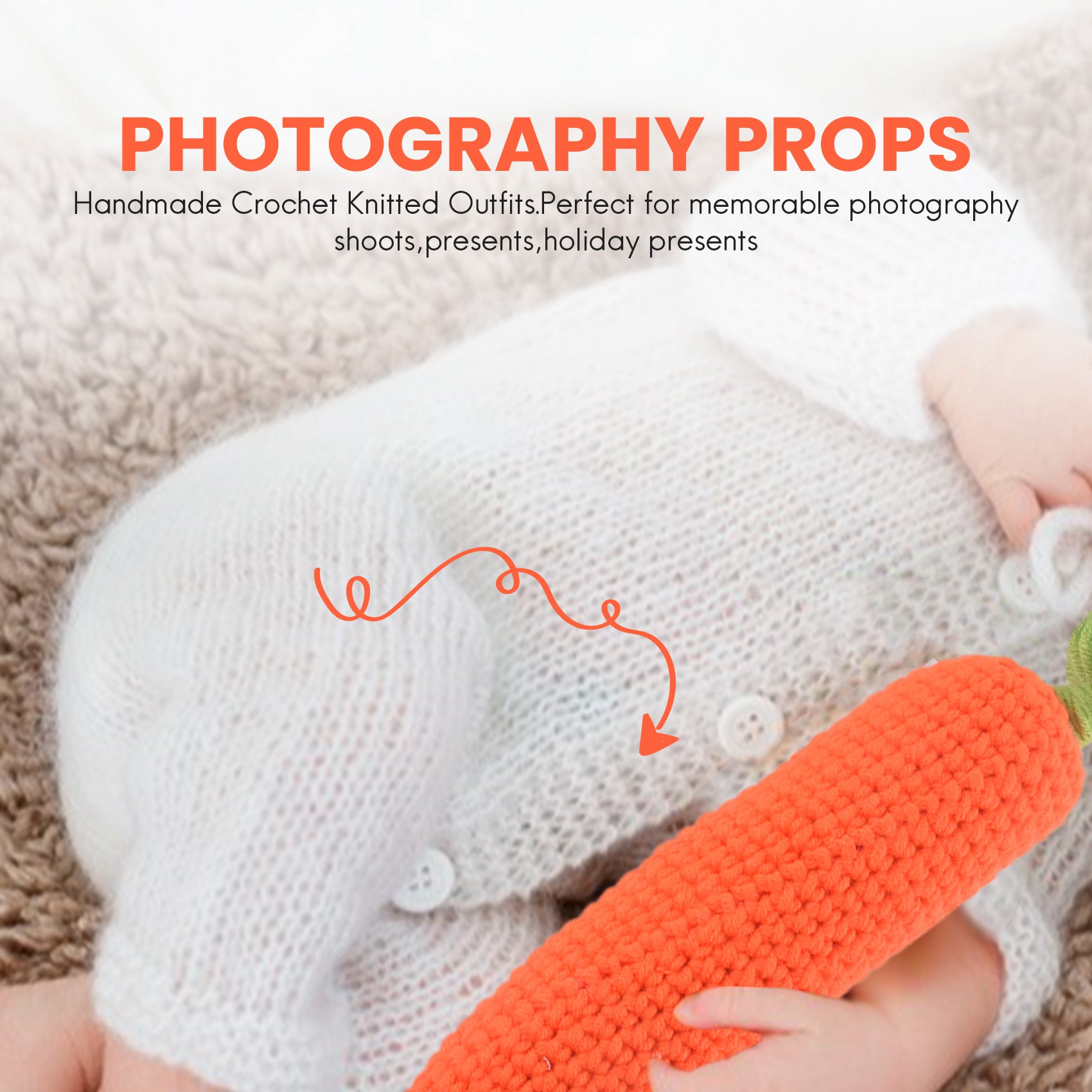 Infant Photography Props Outfit - F-3C pasgeboren baby fotografie rekwisieten babyjongen