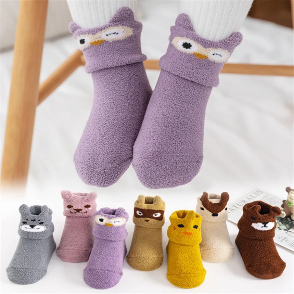 Unisex Baby Socks Non Slip - 1 STKS Grijs Siliconen Antislip Babysok