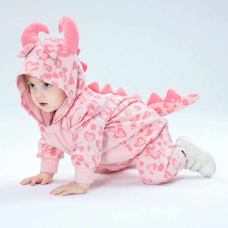 Cotton Baby Onesies Zipper - Lente Kigurumis Baby Meisjes Leuke Kleding