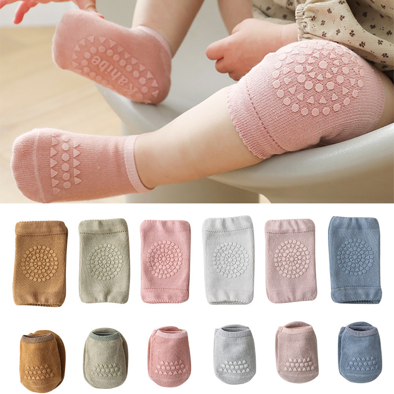 Unisex Baby Socks Non Slip - Veiligheid Baby Kniebeschermers Sokken Set Antislip