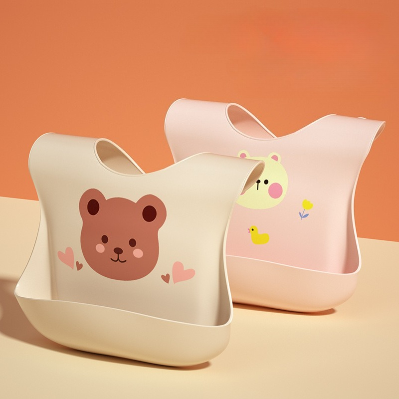 Waterproof Baby Bibs Silicone - Waterdichte babyslabbetjes Zachte siliconen sjaal Leuke
