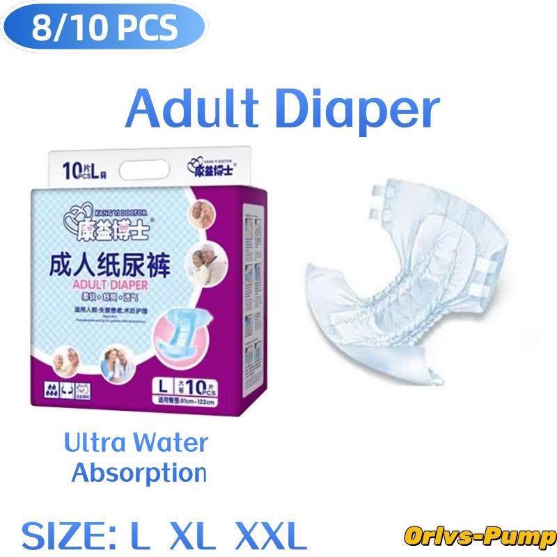 Diapering - 8-10 stuks/zak Luiers voor volwassenen en