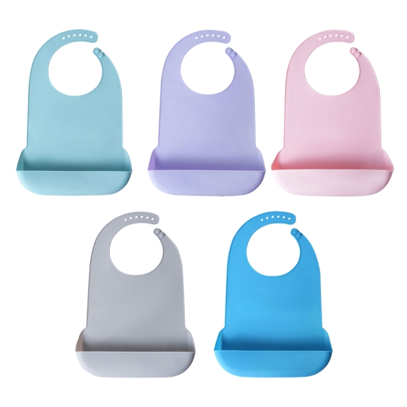 Waterproof Baby Bibs Silicone - siliconen volwassen slabbetje waterdichte spuugdoek met