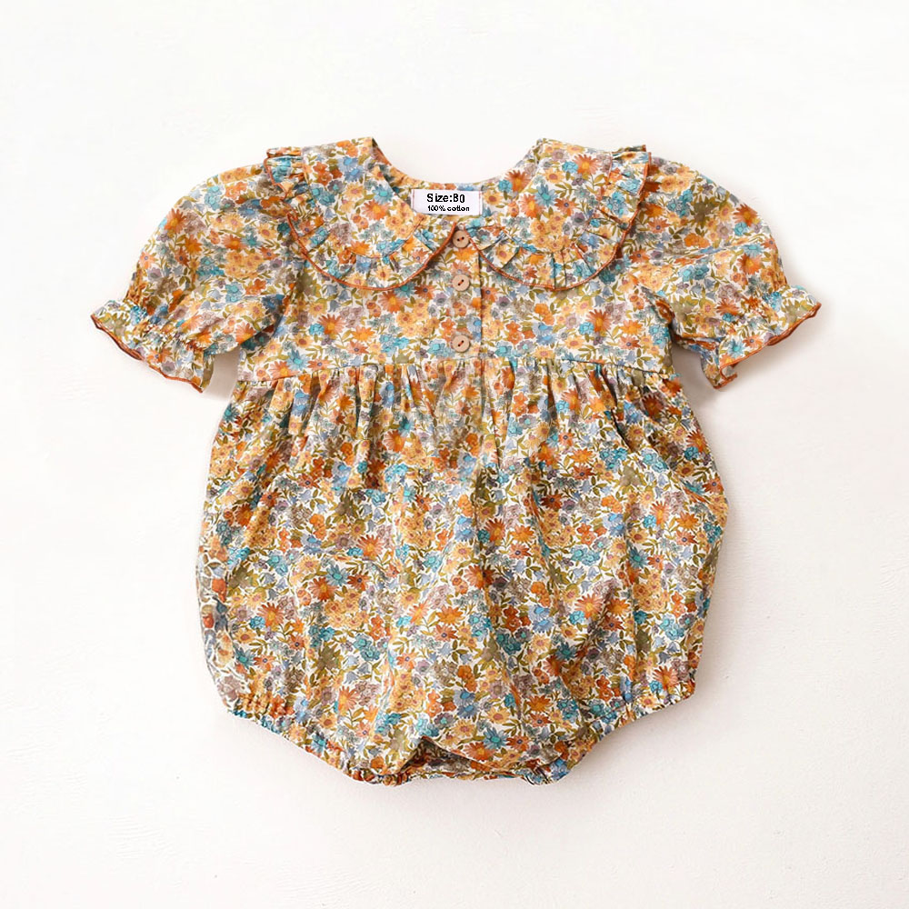 Zomer baby romper, schattig bl - Newborn Baby Girl Romper Floral recensie en prijs