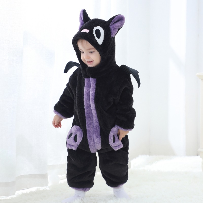 Zwarte paarse kattenromper met - Cotton Baby Onesies Zipper recensie en prijs