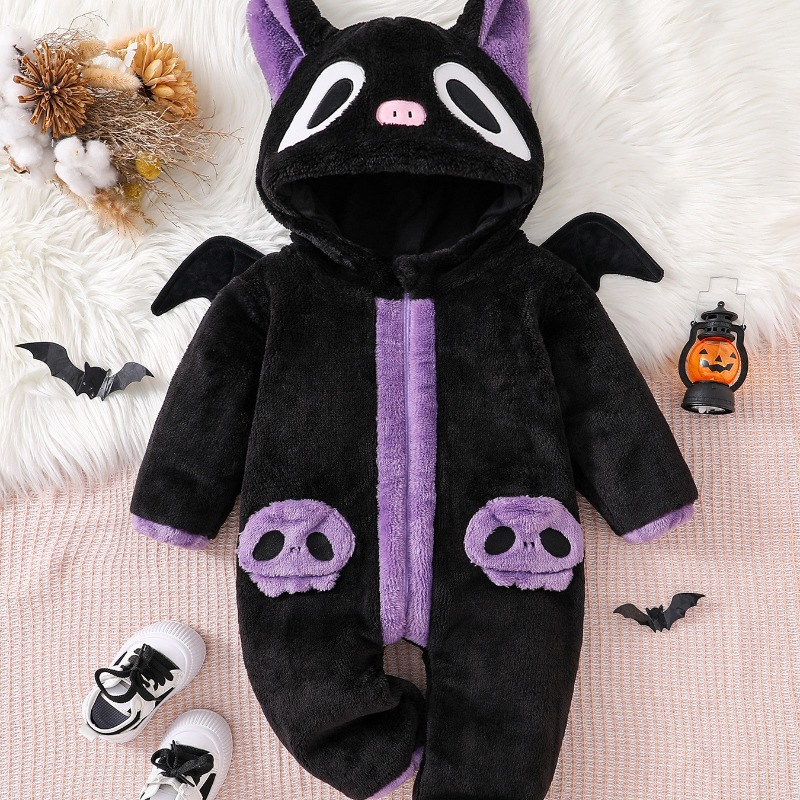Zwarte paarse kattenromper met - Cotton Baby Onesies Zipper recensie en prijs
