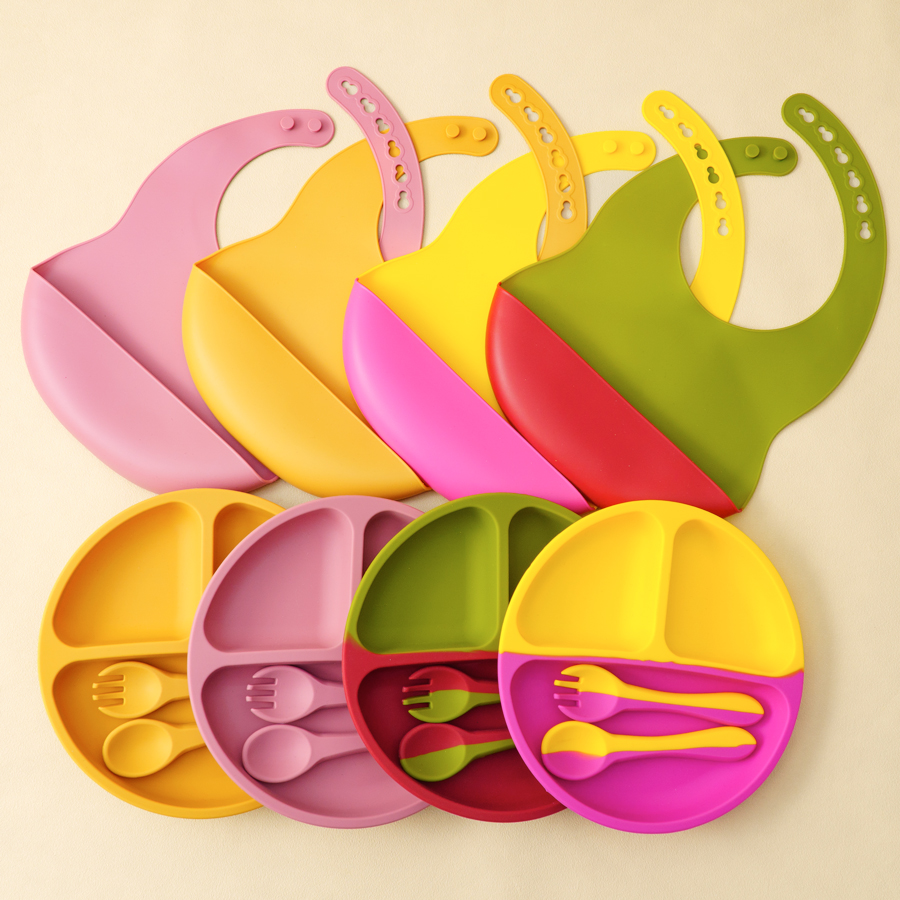 4 STKS Baby Siliconen Servies  - Waterproof Baby Bibs Silicone recensie en prijs