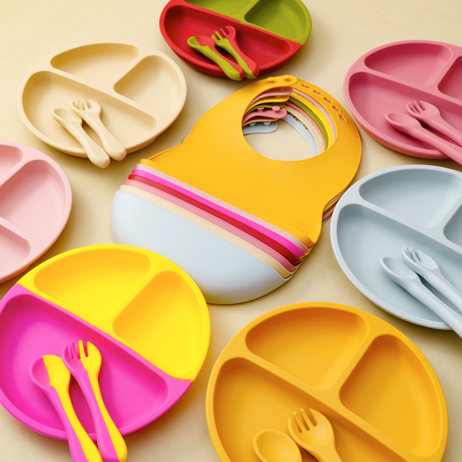 4 STKS Baby Siliconen Servies  - Waterproof Baby Bibs Silicone recensie en prijs