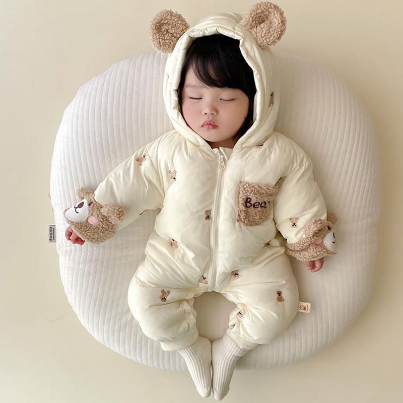 Winter pasgeboren baby romper  - Cotton Baby Onesies Zipper recensie en prijs