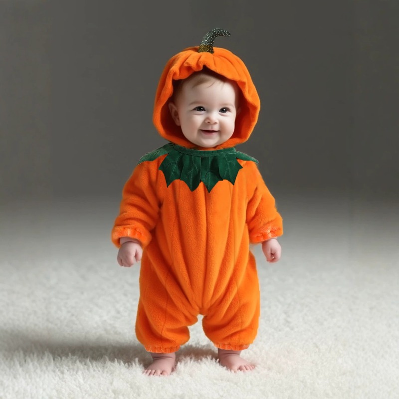 Baby Romper met Pompoenmotief, - Cotton Baby Onesies Zipper recensie en prijs