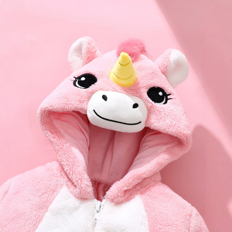Roze eenhoorn romper met rits  - Cotton Baby Onesies Zipper recensie en prijs