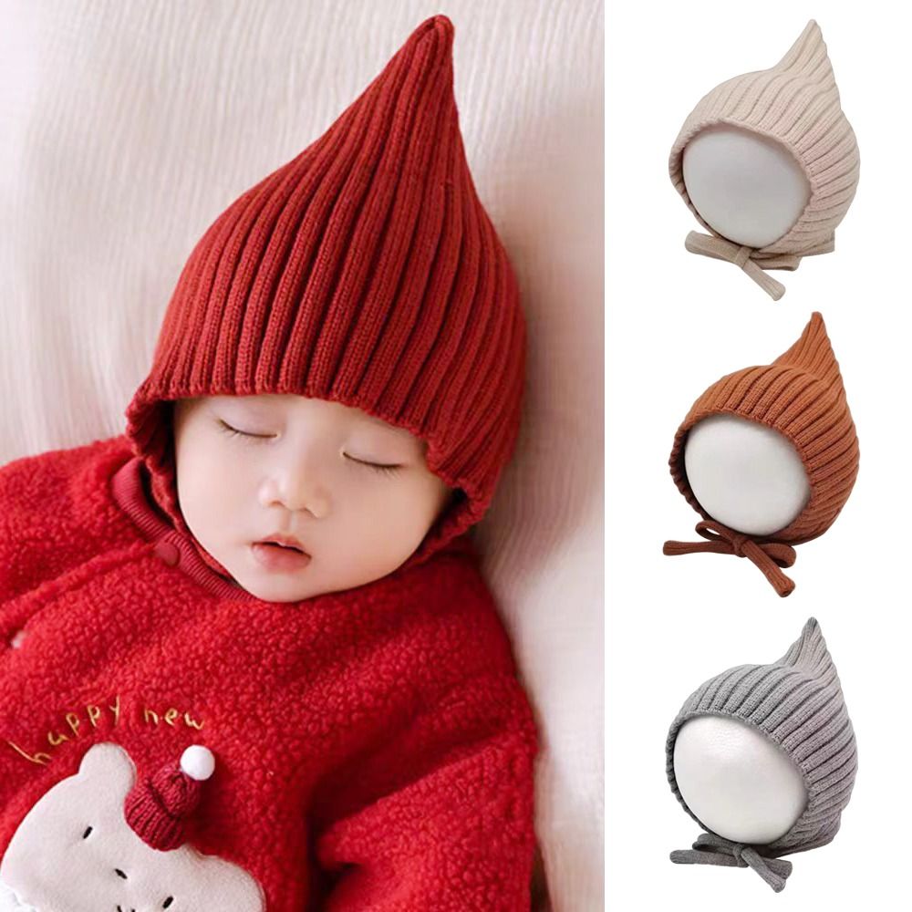 Leuke effen kleur babymutsje W - Infant Beanie Hat With Ears recensie en prijs