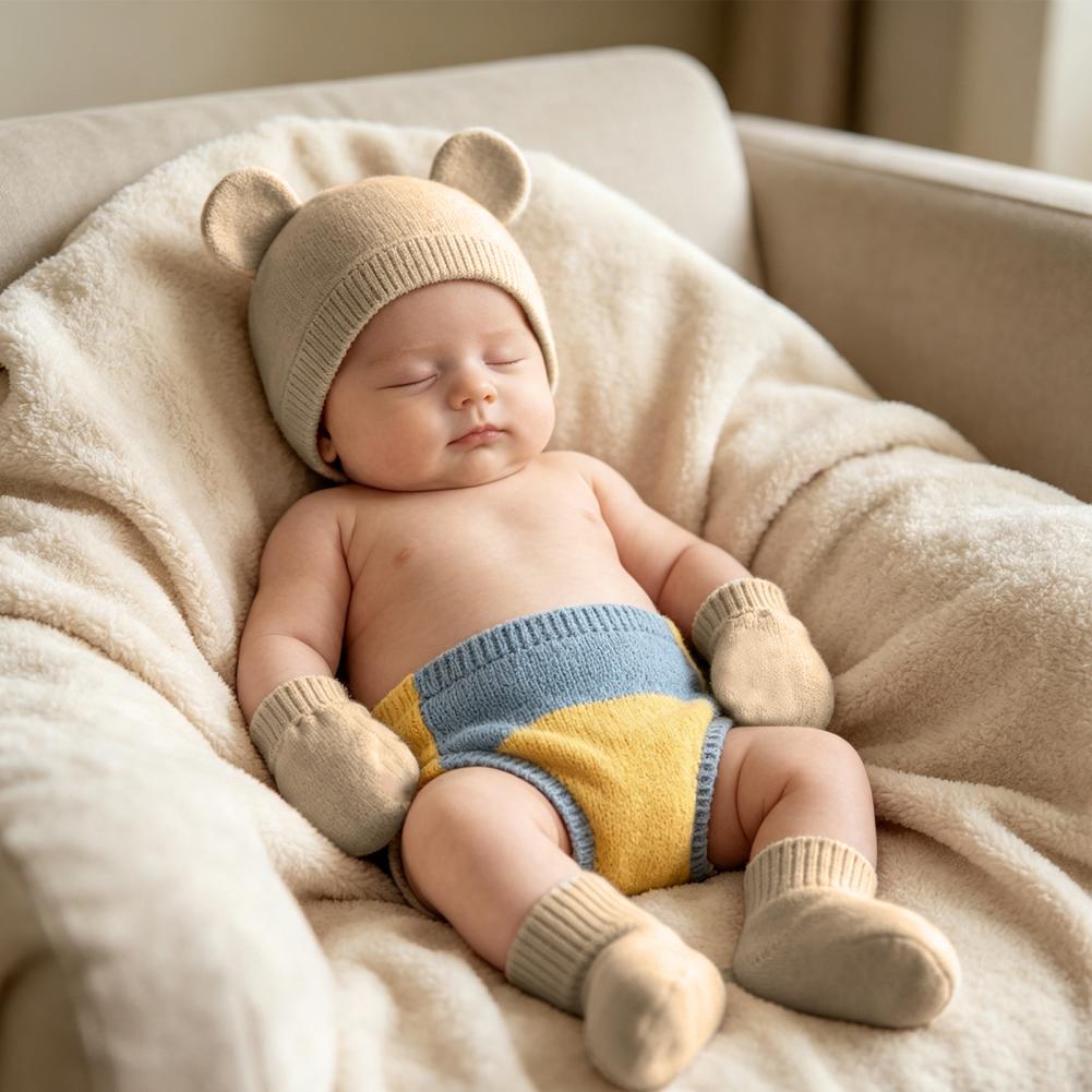 Anti-krabwanten voor pasgebore - Infant Beanie Hat With Ears recensie en prijs