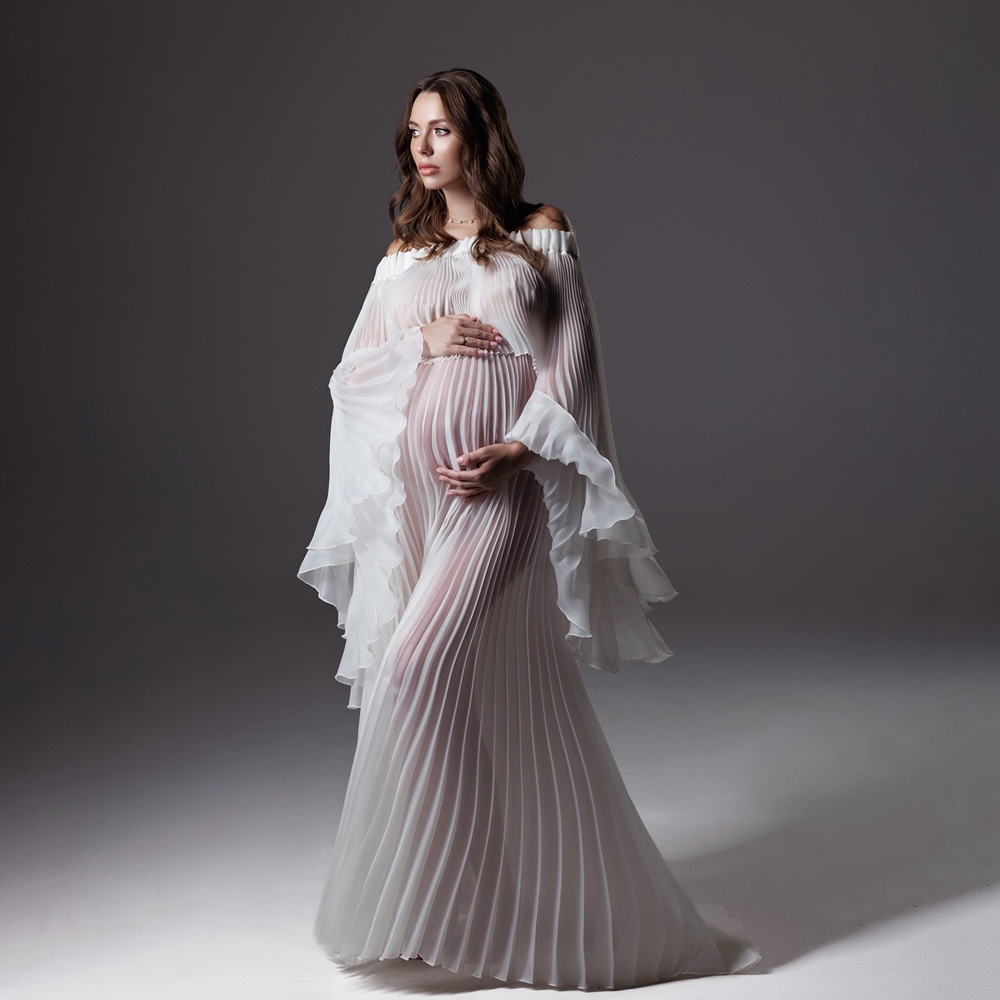 Geplooide zwangerschapsfotogra - Maternity Wear recensie en prijs