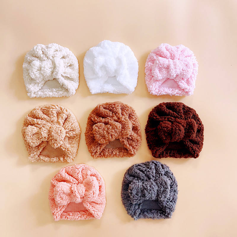 Leuke pasgeboren baby knoop tu - Infant Beanie Hat With Ears recensie en prijs
