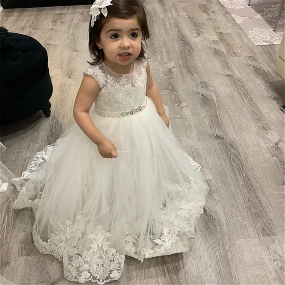 Bloemenmeisjesjurken Kant Eers - Toddler Girl Tulle Party Dress recensie en prijs