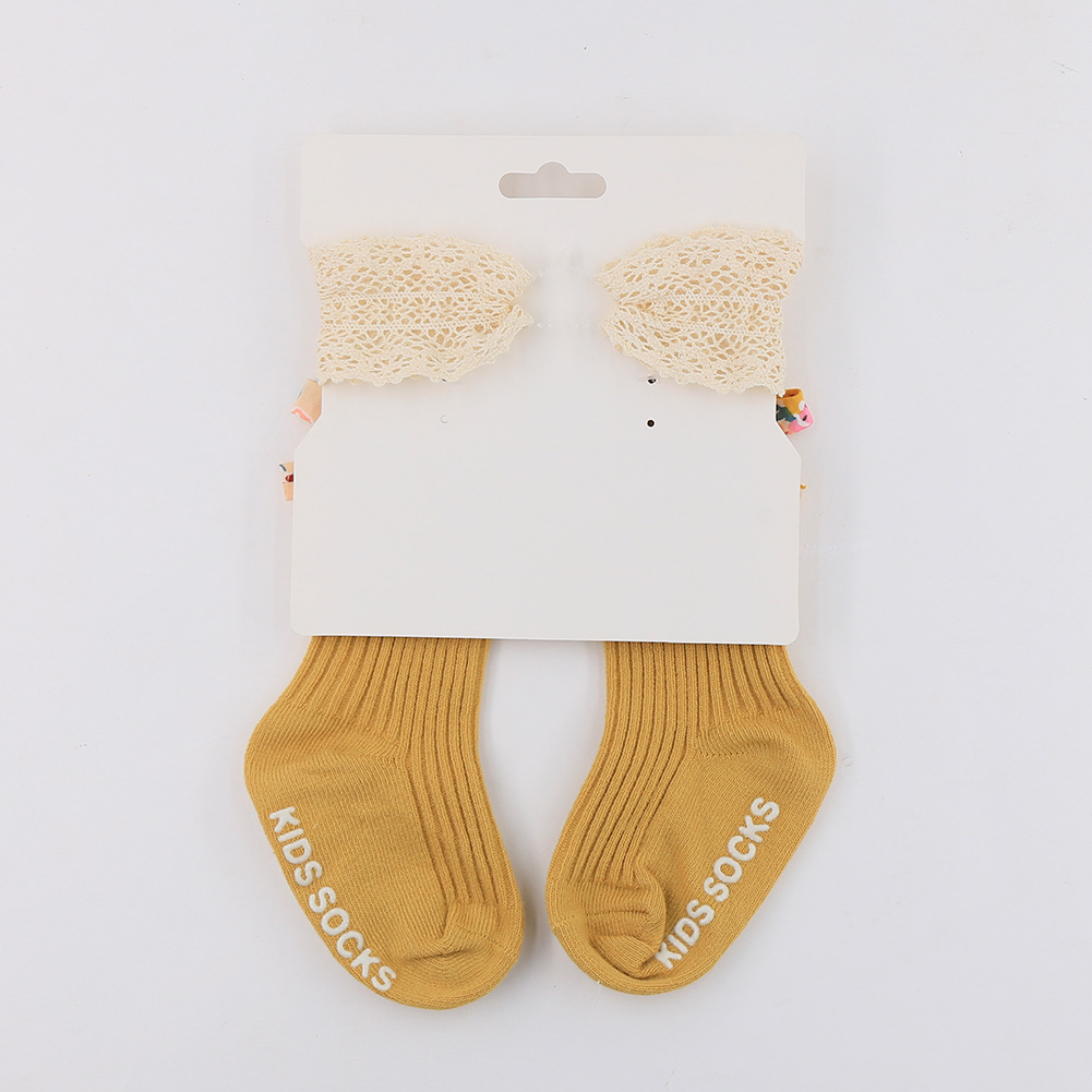 3 Stuks Bloemenprint Boog Baby - Unisex Baby Socks Non Slip recensie en prijs