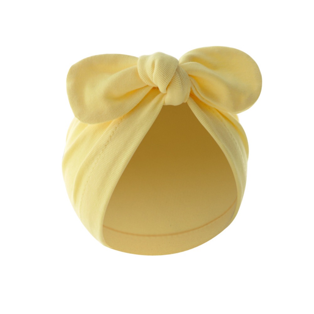 Leuke bloem knoop hoed katoen  - Infant Beanie Hat With Ears recensie en prijs