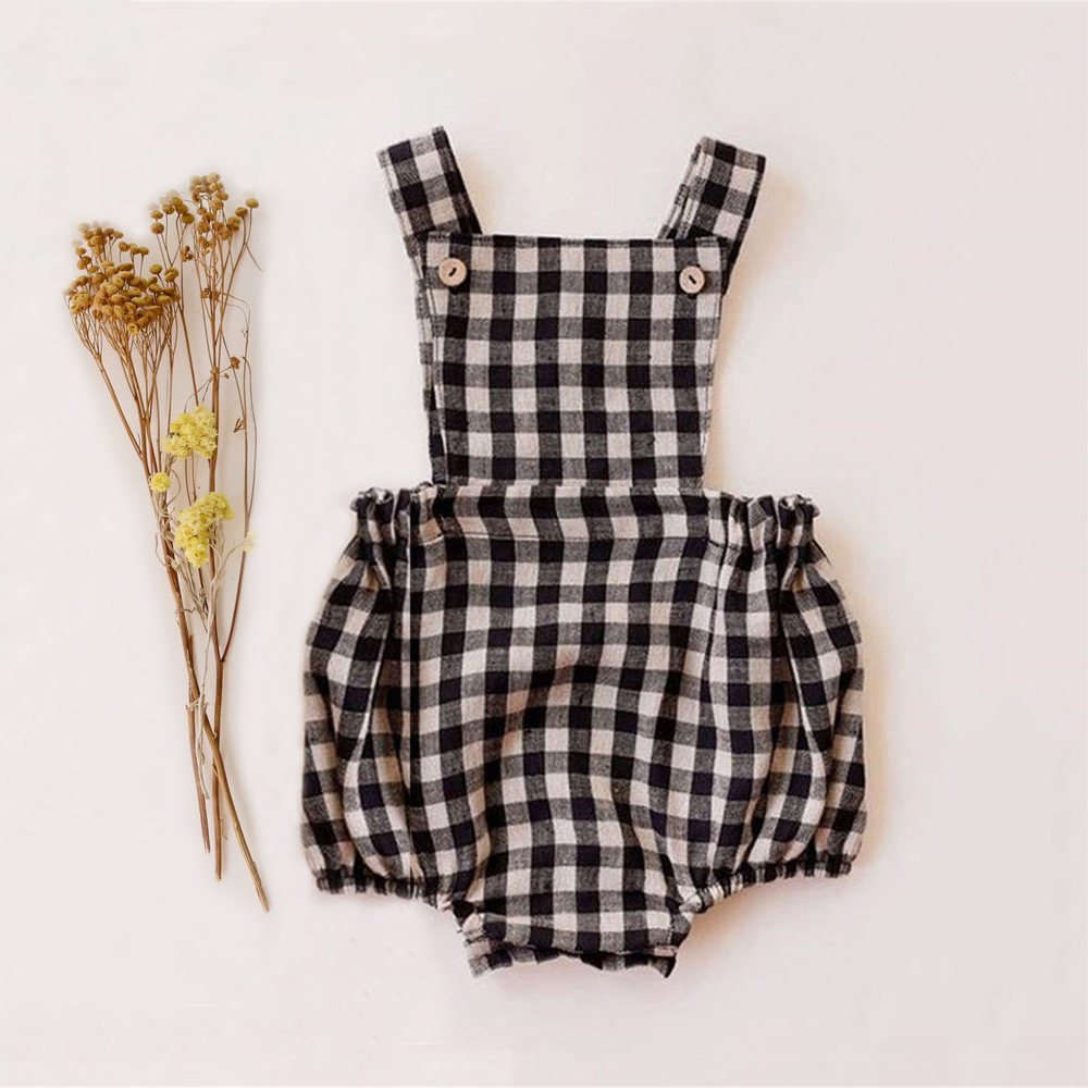 Pasgeboren Baby Boy Meisje Rom - Baby Summer Linen Sleeveless Jumpsuit recensie en prijs